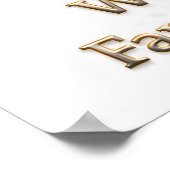 It's official well done gold star achievement post ポスター (角)