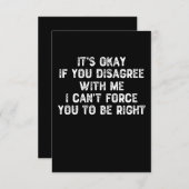 It's Ok もし In't An't Disce Me – 嫌み サンキューカード (正面/裏面)