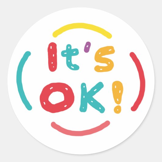 It's OK! ラウンドシール (正面)