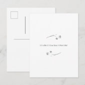 It's Ok If You Don't Feel Ok Floral Quote Card ポストカード (正面/裏面)