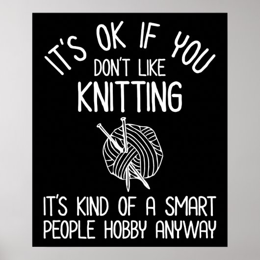 It's OK If You Don't Like Knitting ポスター (正面)