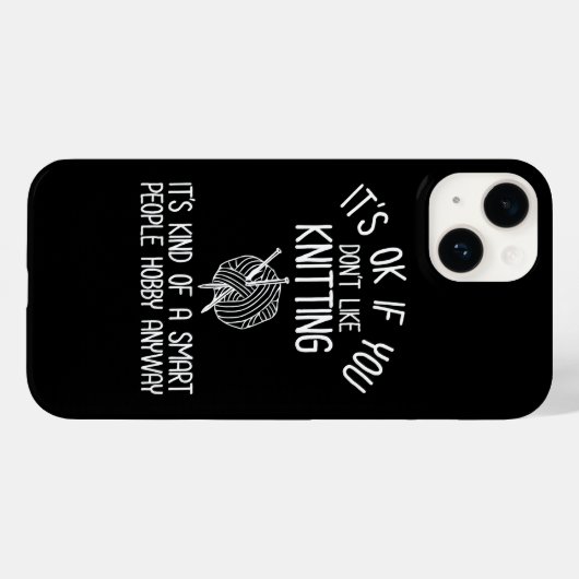 It's OK If You Don't Like Knitting Case-Mate iPhoneケース (裏面 (横))