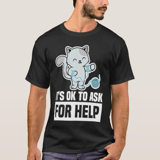 It's Ok To Ask For Help Mental Health Awareness Se Tシャツ (正面)