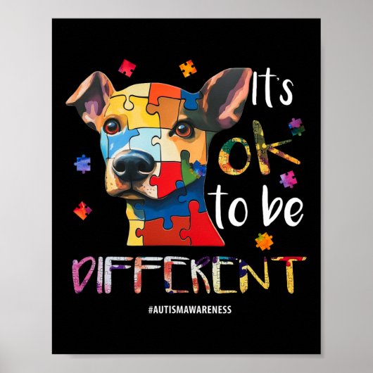 It'S Ok To Be違う - Autism Awareness Dog ポスター (正面)