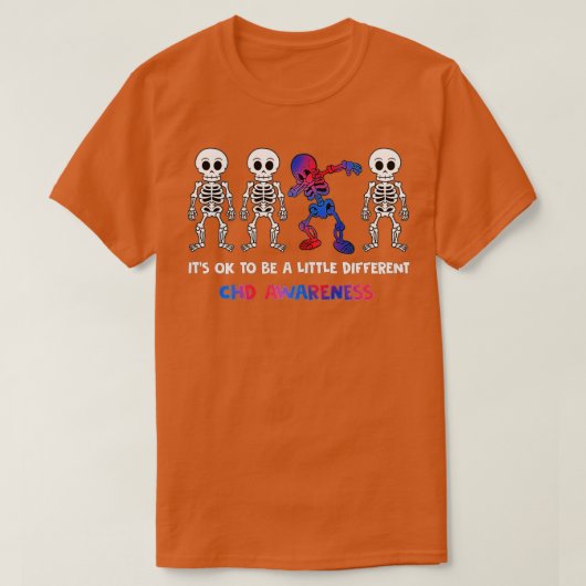 It's OK To Be A Little Different CHD Awareness Tシャツ (デザイン正面)