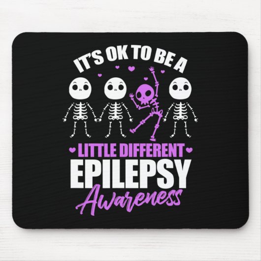 Its Ok To Be A Little Different Epilepsy Awareness マウスパッド (正面)
