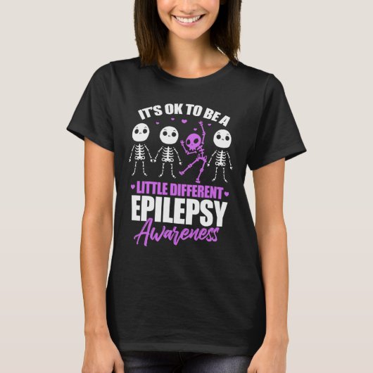 Its Ok To Be A Little Different Epilepsy Awareness Tシャツ (正面)