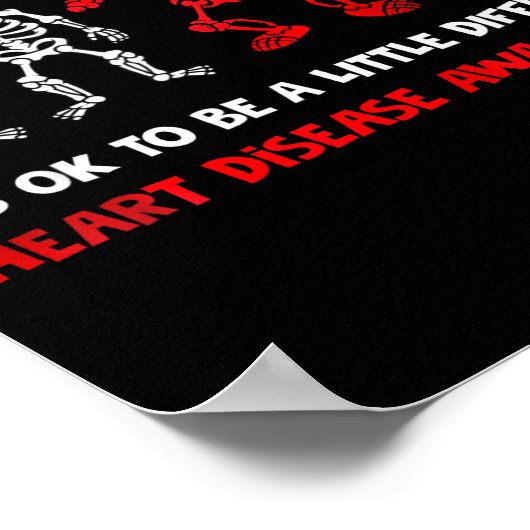 It's Ok To Be A Little Different Heart Disease Awa ポスター (角)