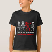 It's Ok To Be A Little Different Heart Disease Awa Tシャツ (正面)