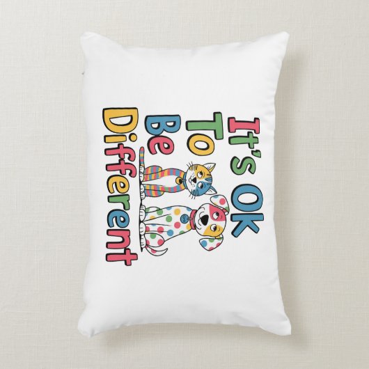 It's ok to be different アクセントクッション (正面(垂直))