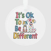 It's ok to be different オーナメント (裏面)