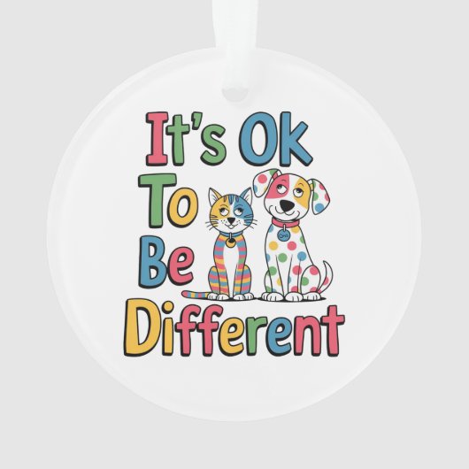 It's ok to be different オーナメント (裏面)