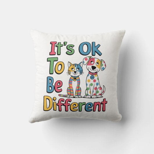 It's ok to be different クッション (裏面)