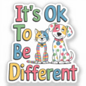 It's ok to be different シール (正面)