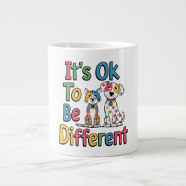 It's ok to be different ジャンボコーヒーマグカップ
