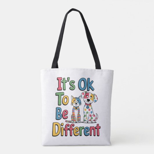 It's ok to be different トートバッグ (裏面)