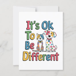 It's ok to be different ポストカード