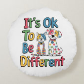 It's ok to be different ラウンドクッション (裏面)