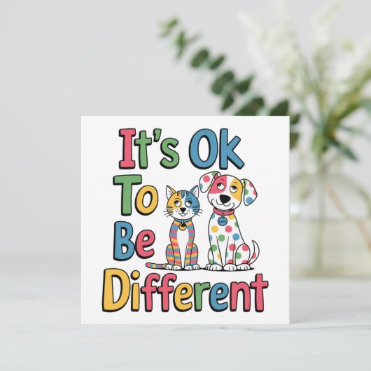 It's ok to be different 招待状 (スタンド正面)