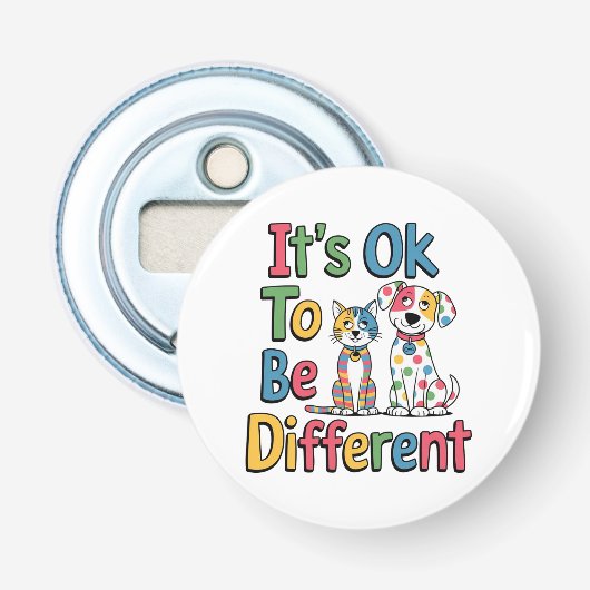 It's ok to be different 栓抜き (正面)