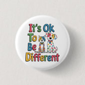 It's ok to be different 缶バッジ (正面)