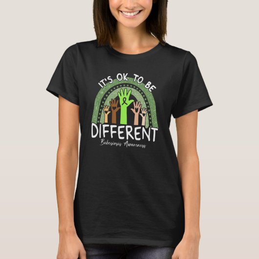 It's Ok To Be Different Babesiosis Awareness Lime  Tシャツ (正面)