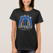 It's Ok To Be Different Leukodystrophy Awareness Tシャツ (正面)