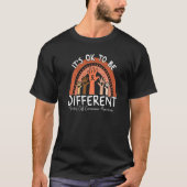 It's Ok To Be Different Merkel Cell Carcinoma Awar Tシャツ (正面)