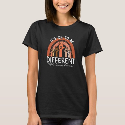 It's Ok To Be Different Multiple Sclerosis Awarene Tシャツ (正面)