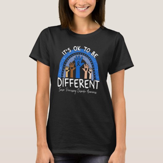 It's Ok To Be Different Sensor Processing Disorder Tシャツ (正面)