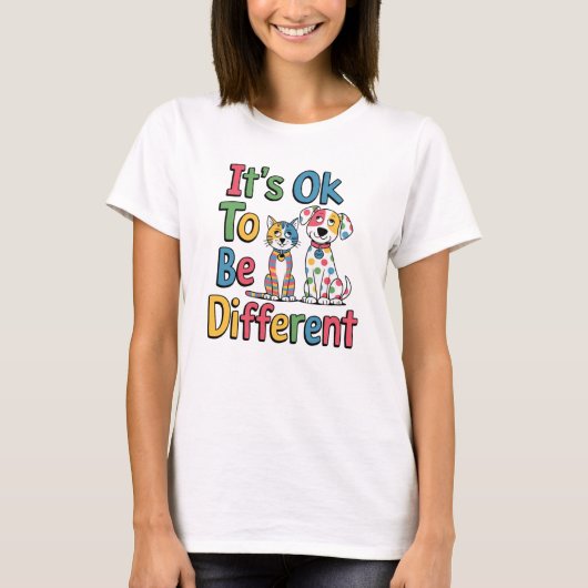 It's ok to be different tシャツ (正面)
