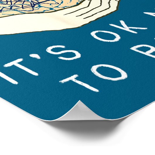 Its Ok To Not Be Ok Suicide Prevention Awareness B ポスター (角)