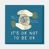 Its Ok To Not Be Ok Suicide Prevention Awareness B マグネット (正面)