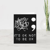 Its Ok To Not Be Ok Suicide Prevention Awareness Y カード (正面)