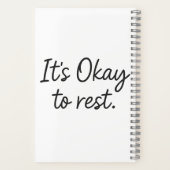 It's Ok to Rest - Self-Reflection Journal ノートブック (裏面)
