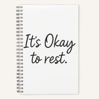 It's Ok to Rest - Self-Reflection Journal ノートブック