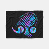 It's Okay If The Only Thing You Do Today Is Breath フリースブランケット (正面(横))