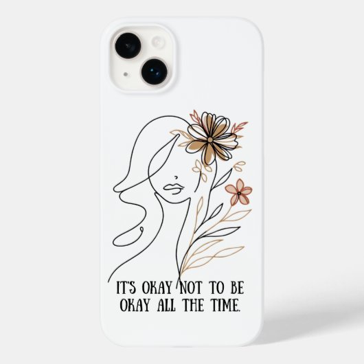 It's okay not to be okay – Self-acceptance quote w Case-Mate iPhoneケース (裏面)