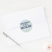 It's Okay To Be a Muslim Sticker ラウンドシール (封筒)