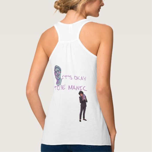 IT'S OKAY TO BE MANIC タンクトップ (裏面)