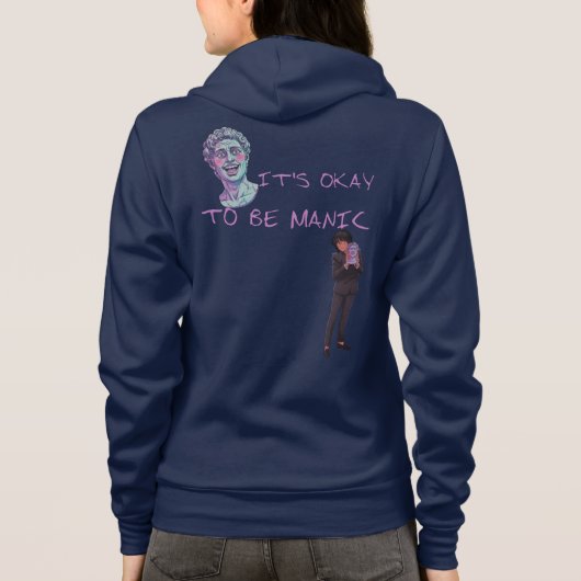 IT'S OKAY TO BE MANIC パーカ (裏面)