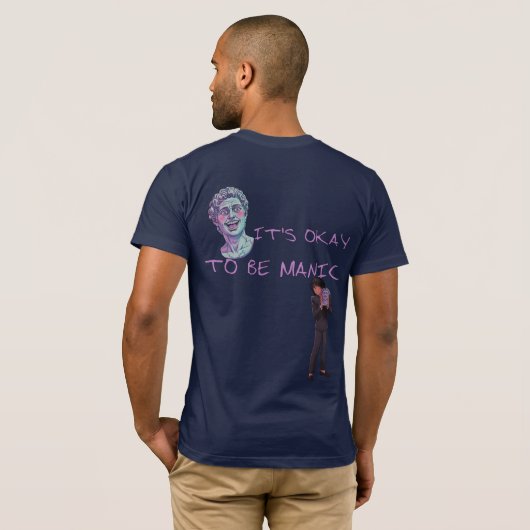 IT'S OKAY TO BE MANIC Tシャツ (裏面フル)