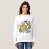 It's Okay To Boho Floral Sweatshirt スウェットシャツ (正面フル)