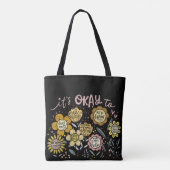 It's Okay To Boho Floral Tote Bag トートバッグ (裏面)
