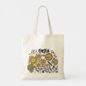It's Okay To Boho Floral Tote Bag トートバッグ (裏面)