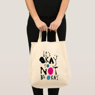 It's Okay to Not Be Fine - Minimal Line トートバッグ