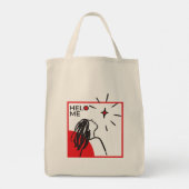 It's Okay to Not Be Fine - Minimal Line トートバッグ (裏面)