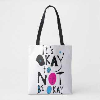 It's Okay to Not Be Fine - Minimal Line トートバッグ