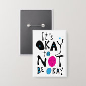 It's Okay to Not Be Fine - Minimal Line 缶バッジ (正面/裏面)