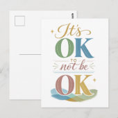 "It's Okay to Not Be Okay" ポストカード (正面/裏面)